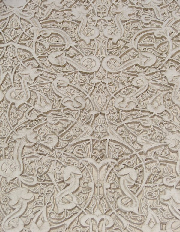 Moroccan plaster carving